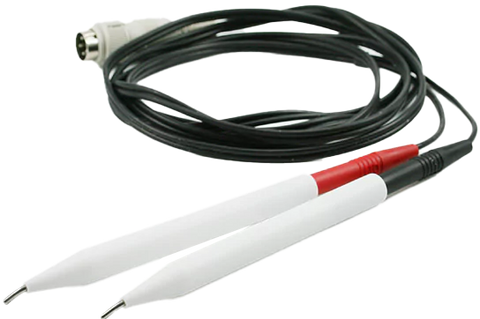 Dental probe c/w wires